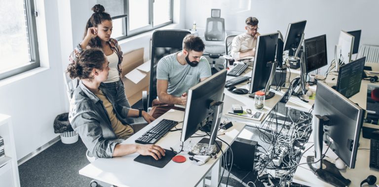 A team of 10X developers using ai code review tools